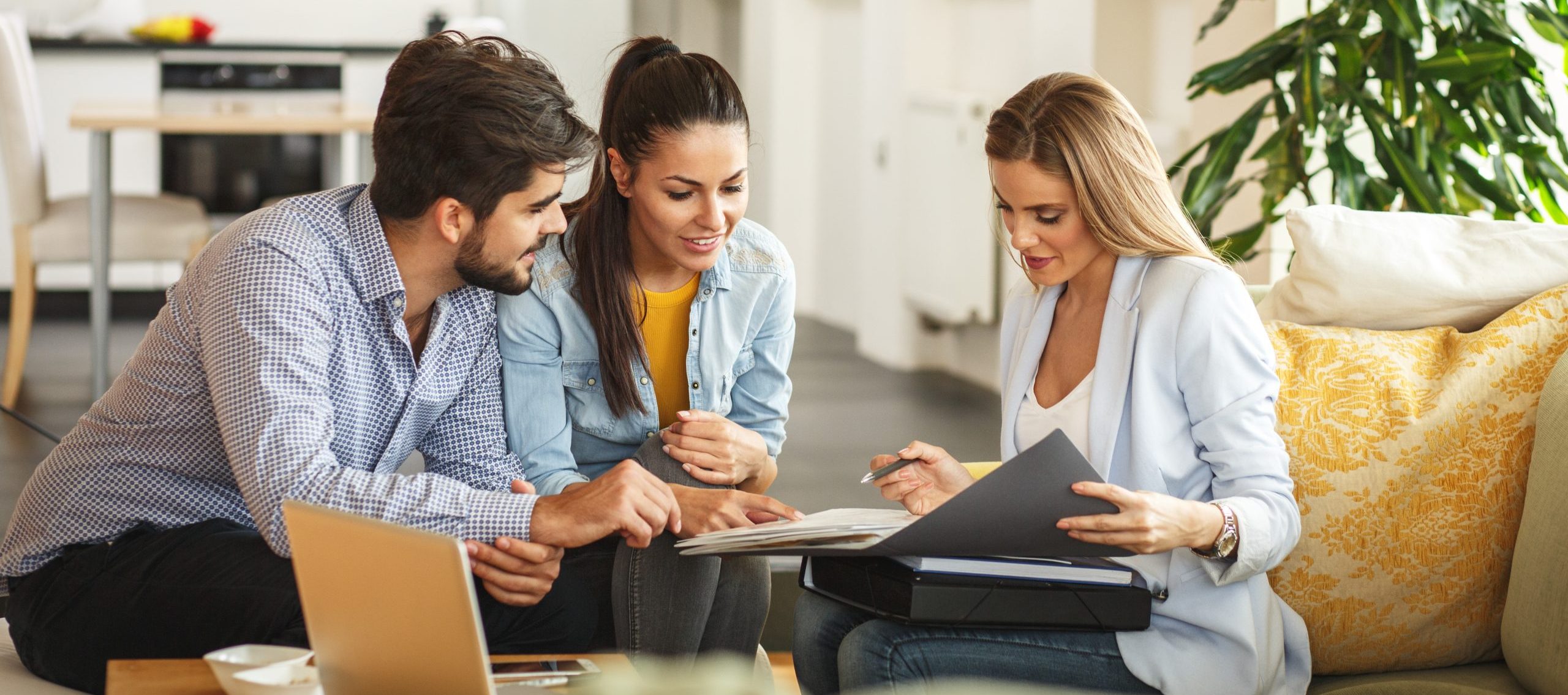 Female Real Estate agent offers home ownership and life insuranc