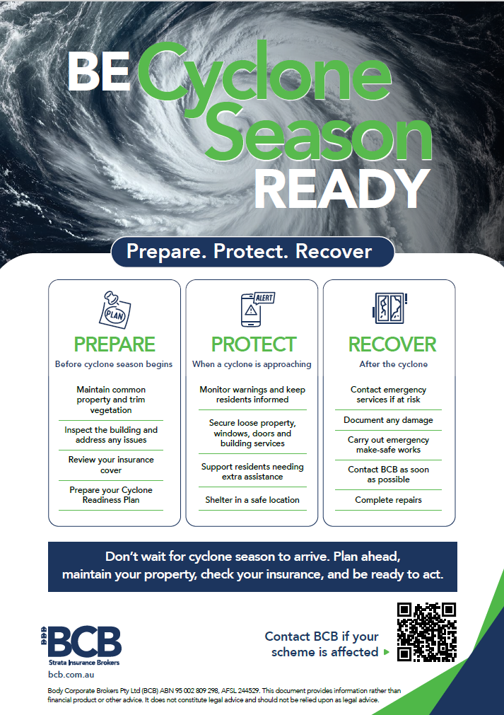 Cyclone season readiness poster