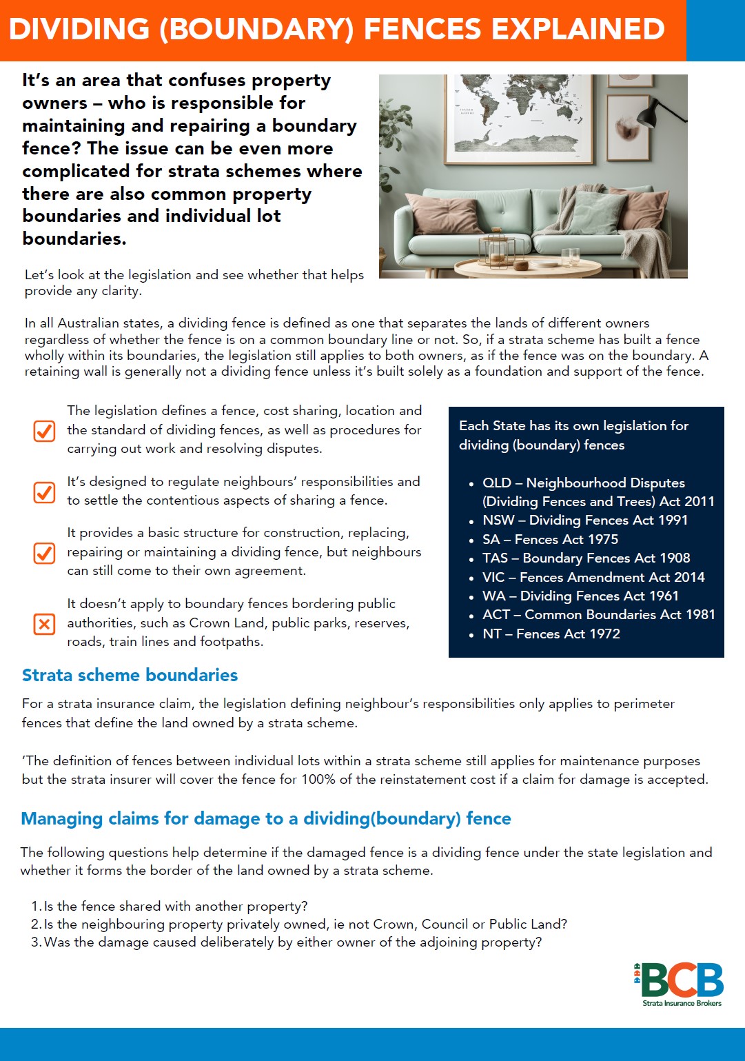 Dividing Boundary Fences Factsheet