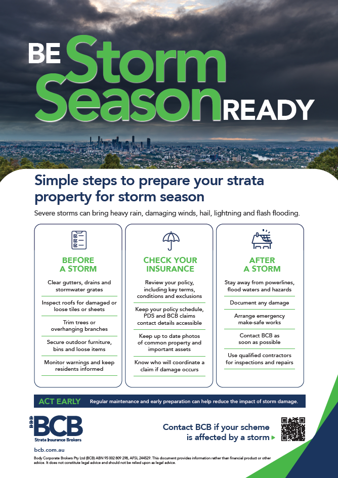 Storm season readiness poster